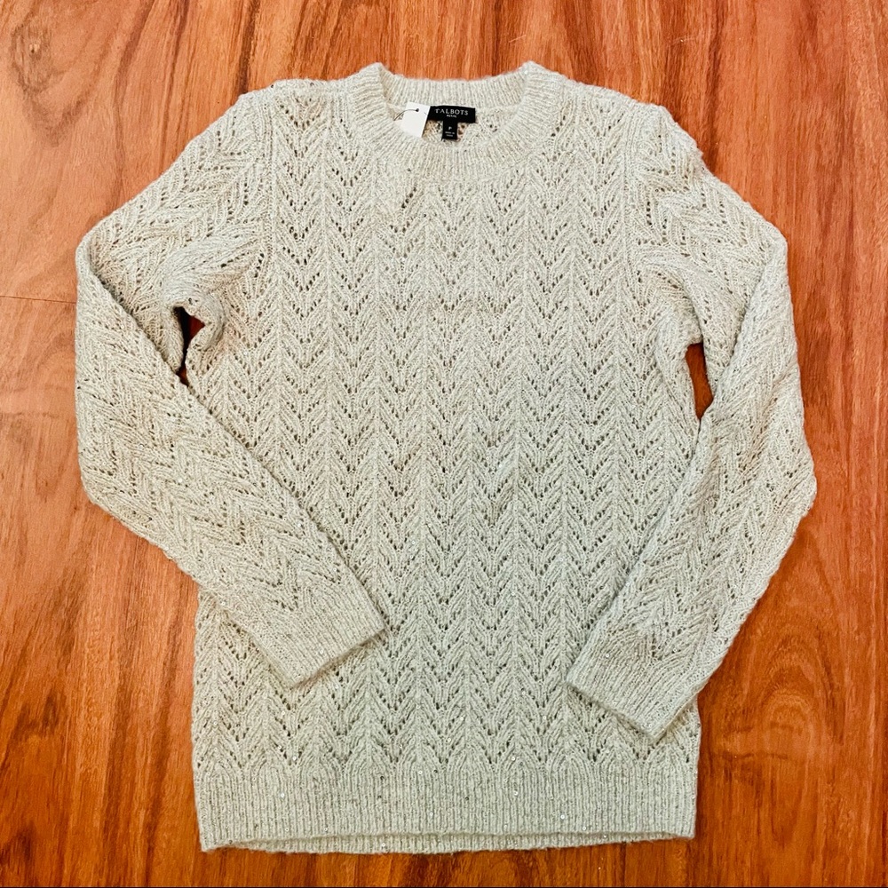 Talbots Gray Sweater- Brand New- petite
